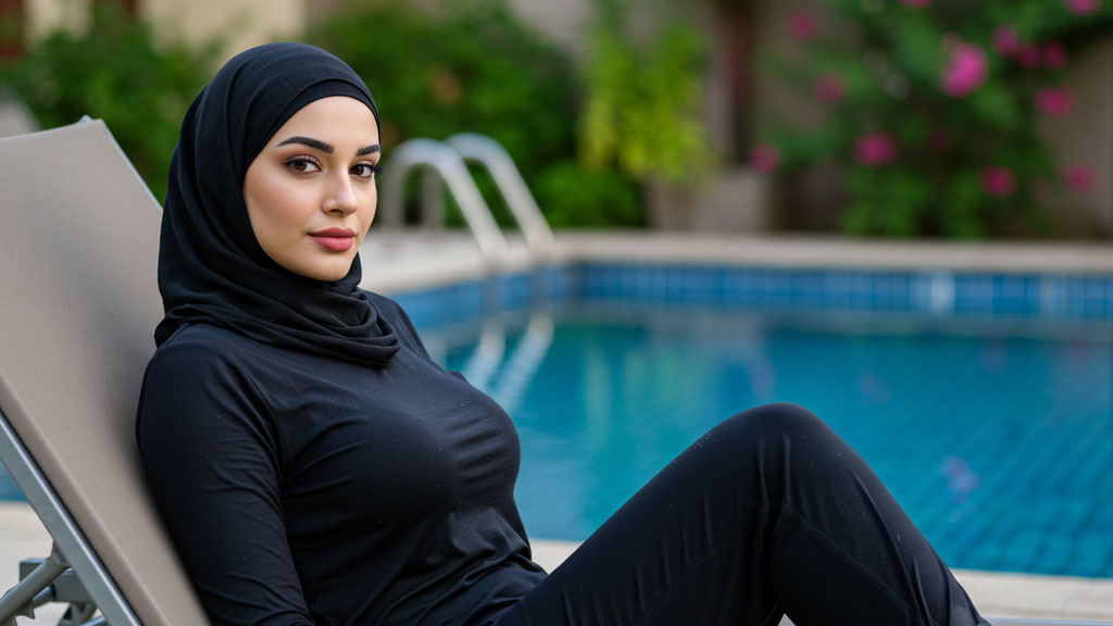 Assortiment de burkinis de différentes couleurs sombres et vives